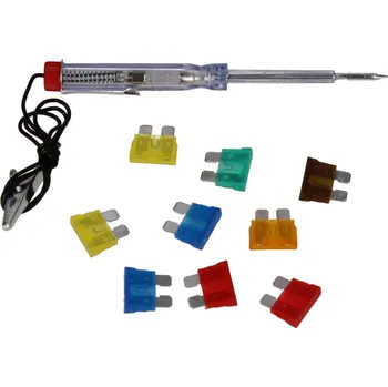 Autopojistky Sada zkoušečka a pojistek do auta 10 ks 6058