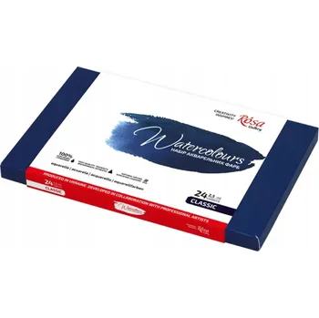 Výtvarná barva ROSA Gallery akvarelové barvy Classic - 24 barev v kartonové krabičce