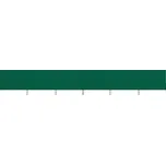 6dílná zástěna proti větru látková 800 x 160 cm zelená