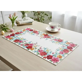 ubrus Vzorovaný ubrus - běhoun na stůl ROSE 40x85 cm Mybesthome