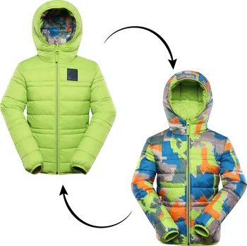 Dívčí bunda ALPINE PRO - DOUWO DĚTSKÁ OBOUSTRANNÁ BUNDA HI-THERM KJCD336578PA152-158