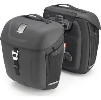 Zavazadlo na motocykl Mt501 boční brašny thermoform Givi, černé, rozšiřitelné, objem 2x18 l., (řada Metro-T), od 2016