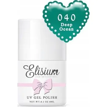 Lak na nehty Hybridní lak barevný lak Elisium Modrý 8 ml