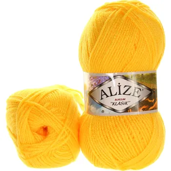 Příze Alize Burcum klasik 216 žlutá