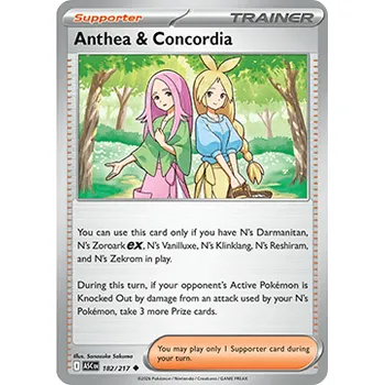 Sběratelská karetní hra Pokémon ASC 182/217 Anthea & Concordia - Ascended Heroes Stav: Near Mint, Verze: NORMAL