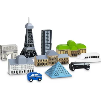 Dřevěná hračka Wonderworld Svítící kostky Paris