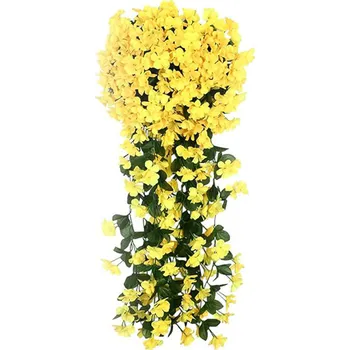 umělá květina Umělá závěsná květina orchidej 77 cm