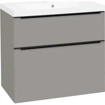 Koupelnový nábytek EBS Dream Skříňka s umyvadlem 81 cm, šedá mat