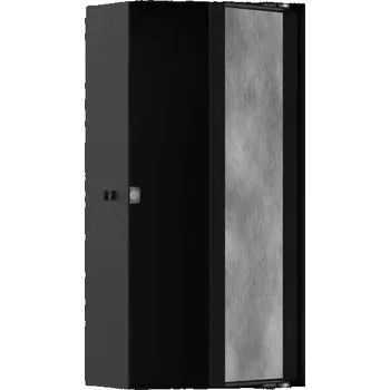 Obklad Hansgrohe XtraStoris Rock Zápustná polička s dvířky pro obklady 30x15x10 cm, matná černá 56082670