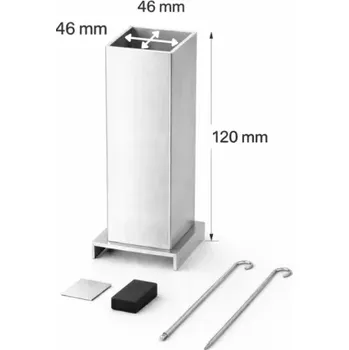 Forma na odlévání Hliníková forma na výrobu svíček 46x46x120 mm