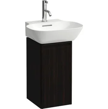 Koupelnový nábytek Laufen Base Skříňka pod umyvadlo 27,7 cm, závěsy vlevo, tmavý jilm H4030131102631