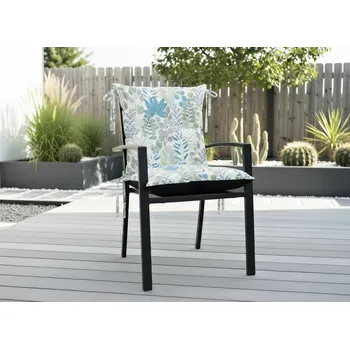 Podsedák Zahradní prošívaný podsedák na židli s opěrkou OSCAR vzor 137 50x50x50 cm Mybesthome