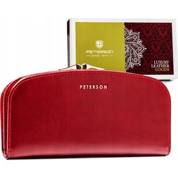 Peněženka Peterson dámská peněženka z pravé kůže červená PTN 42123-SG RED - pro ženy