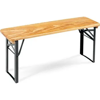 Zahradní nábytek Skládací zahradní lavice, přírodní dřevo, 117 cm - B KIRSTEIN