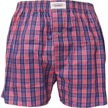 Pánské popelínové trenýrky Climber 3100C40 jeans- korál kostička velikost XL-54/56