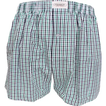 Pánské plátýnkové trenýrky Climber 3100C97 green-black kostička velikost XXL