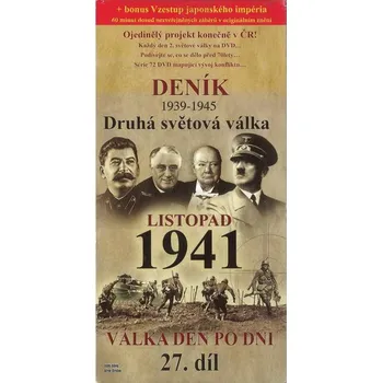 DVD film Deník - Druhá světová válka díl 27. - Listopad 1941 DVD