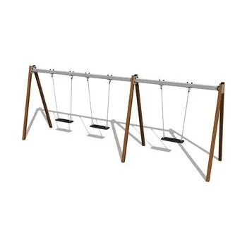 Hra na zahradu Řetězová trojhoupačka RH6311KW - hnědá (v.p. 1,0 m)