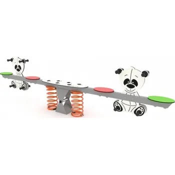 Hra na zahradu Pružinová vahadlová houpačka Panda Duo 0670