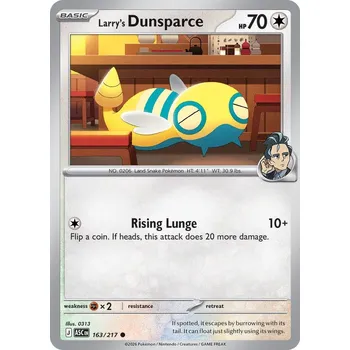 Karetní hra Pokémon ASC 163/217 Larry's Dunsparce - Ascended Heroes Stav: Near Mint, Verze: NORMAL