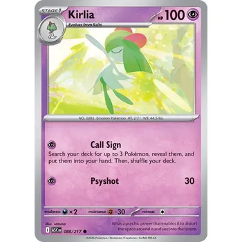 Karetní hra Pokémon ASC 088/217 Kirlia - Ascended Heroes Stav: Near Mint, Verze: NORMAL