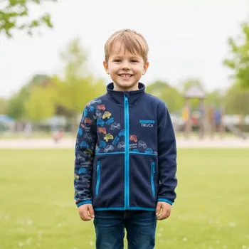 Chlapecká mikina Chlapecká sportovní mikina Kugo FM5328 tmavě modrá