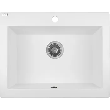 Granitový dřez Laveo Komodo SBK_610A bílý