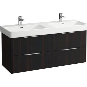 Koupelnový nábytek Laufen Base Skříňka pod umyvadlo 126 cm, tmavohnědý jilm H4025141102631