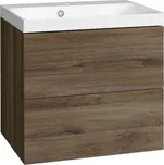 EBS KUBA Skříňka + umyvadlo 61 cm, dub halifax