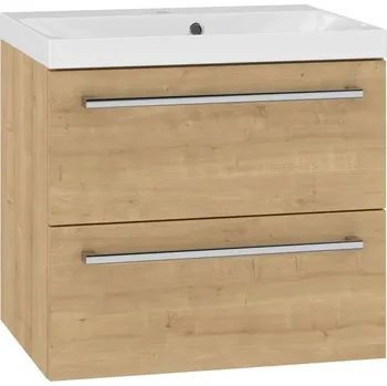 Koupelnový nábytek EBS Pure Skříňka s umyvadlem 61 cm, dub Arlington