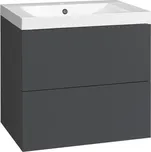 EBS KUBA Skříňka + umyvadlo 61 cm, antracitově šedá