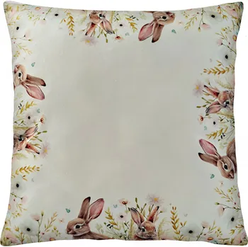 Polštář Velikonoční polštář EASTER RABBIT 40x40 cm Mybesthome Varianta: Povlak na polštář, 40x40 cm