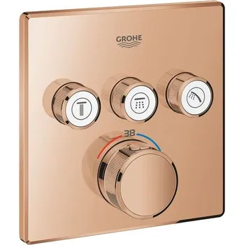 Vodovodní baterie Grohe Grohtherm Smartcontrol Podomítková Baterie termostatická třícestná, Warm Sunset lesk