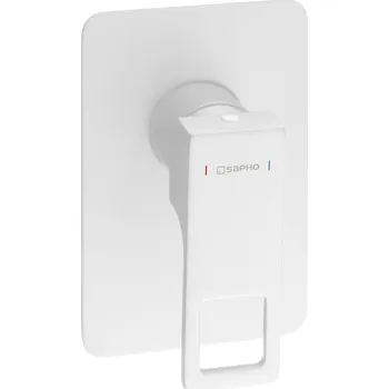 Vodovodní baterie Sapho FORATA podomítková sprchová baterie, 1 výstup, bílá mat