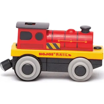 Vláček a vláčkodráha Bigjigs Rail Elektrická lokomotiva Červený silák
