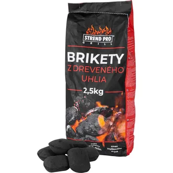 Grilovací brikety z dřevěného uhlí, 2,5kg
