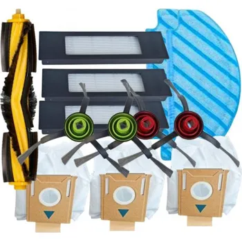 Sada příslušenství pro robotický vysavač Kartáče, mopy, HEPA filtry do vysavače ECOVACS Deebot Ozmo T8 Serie a sáčky, 13ks sada