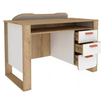 Psací stůl Psací stůl Brody - dub zlatý/bílá