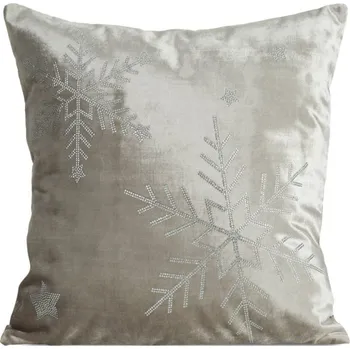 Povlečení Povlak na polštář CHRISTMAS ROYAL1 béžový / stříbrný