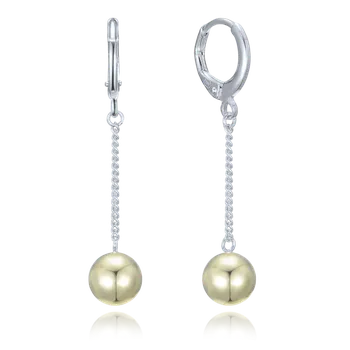 Náušnice Moonlit Náušnice řetízkové s kuličkami ve stříbrném a zlatém provedení