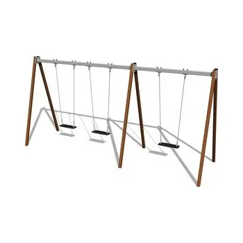 Hra na zahradu Řetězová trojhoupačka RH6311KW - hnědá (v.p. 1,5 m)