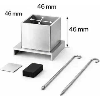 Forma na odlévání Hliníková forma na odlévání vosků na výrobu svíček 46x46x46 mm