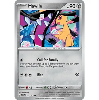 Karetní hra Pokémon ASC 144/217 Mawile - Ascended Heroes Stav: Near Mint, Verze: ENERGY REVERSE HOLO