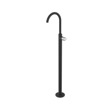 Vodovodní baterie Sapho ULTRATAP umyvadlová baterie s připojením do podlahy, černá mat/chrom