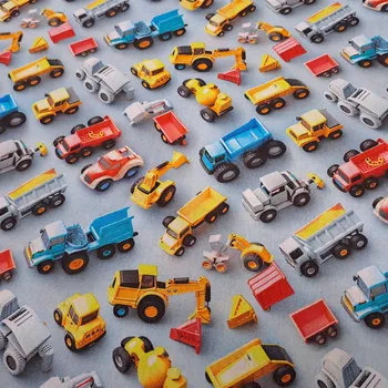 Pro útulný domov bavlněná látka 3D tisk AUTÍČKA