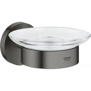 Dávkovač mýdla Grohe Essentials Mýdlenka s držákem, kartáčovaný Hard Graphite