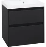 EBS Duomo Skříňka a umyvadlo 61 cm, černá matná