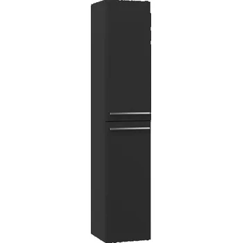 Koupelnový nábytek EBS Urban Vysoká skříňka 35x170cm L/P, černá mat-madlo nerez