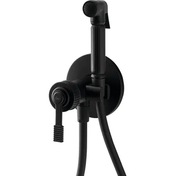 Vodovodní baterie Sapho VERSI podomítková bidetová baterie se Stop sprškou, černá mat