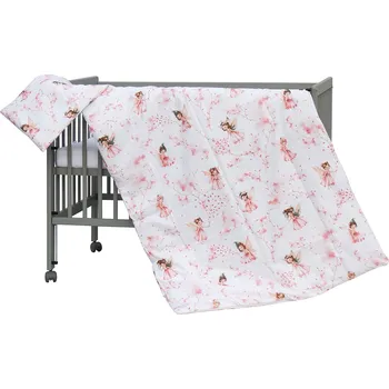 Povlečení Povlečení do postýlky 2dílné Scarlett Víla 135 x 100 cm - růžová